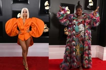 Ngán ngẩm thời trang gây sốc trên thảm đỏ Grammy 2019