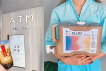 ATM “bán” bình trà sữa 5 lít giá 1,2 triệu đồng gây sốt
