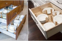 Những mẫu ngăn kéo đựng đồ tiện lợi trong nhà bếp