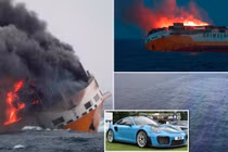 Video: Hàng nghìn siêu xe triệu đô cháy rực trên Đại Tây Dương