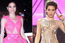 Đỏ mặt trang phục hở hang, gợi cảm của Hồ Ngọc Hà