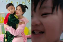 Con trai Hòa Minzy gây sốt với điệu cười nắc nẻ như được mùa