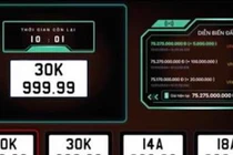 Biển số ngũ quý 9 được trả giá hơn 75 tỷ đồng