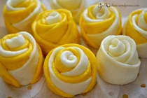  Mãn nhãn món bánh bao hoa hồng rực rỡ sắc màu