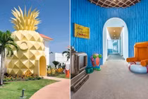 Bên trong khách sạn hình quả dứa độc đáo, sang chảnh