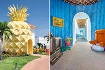 Bên trong khách sạn hình quả dứa độc đáo, sang chảnh