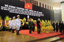 Hình ảnh trọng thể lễ truy điệu nguyên Tổng Bí thư Đỗ Mười