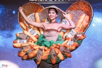 Ngắm những trang phục dân tộc gây ấn tượng của các hoa hậu Việt