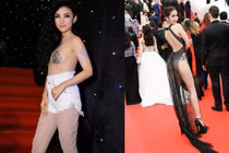 Sao Việt và những trang phục lộ hàng trên thảm đỏ khiến fan “nhức mắt”