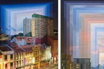 Hình ảnh thành phố “chuyển mình” từ đêm sang ngày