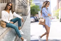 Muôn kiểu diện giày sneaker siêu sành điệu cho nàng công sở 