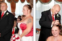 Cô dâu cạo đầu quyên tiền cho quỹ ung thư 