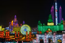 Ngắm công trình băng tuyệt đẹp tại lễ hội băng đăng Cáp Nhĩ Tân