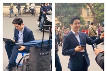 Mãn nhãn thời trang lịch lãm của chàng phóng viên Hàn gây sốt hội nghị Mỹ - Triều