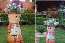 Những kiểu chậu hoa trang trí nhà vô cùng lạ mắt, ấn tượng