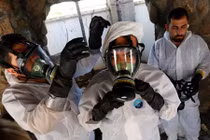 Syria huấn luyện cứu hộ phòng tấn công bằng vũ khí hóa học