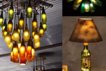 Nội thất nhà siêu đẹp nhờ... vỏ chai bỏ đi