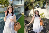 Sam tung loạt ảnh xinh đẹp ở những tháng cuối thai kì