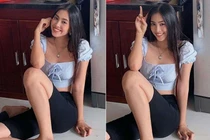 Ngồi ăn cỗ quê ngày Tết, Tiểu Vy vẫn đẹp hút hồn xứng tầm mỹ nhân