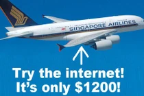 Dùng Wi-Fi trên máy bay, trả 25 triệu đồng