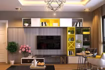 Căn hộ chung cư đẹp lạ nhờ phối màu độc đáo 