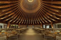 Nhà hàng bằng tre ở Hòa Bình hút hồn báo Mỹ