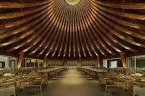 Nhà hàng bằng tre ở Hòa Bình hút hồn báo Mỹ