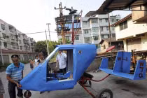 Tốt nghiệp tiểu học, chế được... máy bay trực thăng