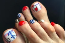 Mẫu nail cực chất cho các cô nàng sắp đi nghỉ mát