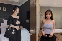 Ái nữ đại gia Minh Nhựa mang bầu vẫn ăn mặc sành điệu “hết nấc“