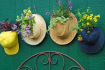 Tự chế chậu hoa trang trí nhà từ đồ tái chế