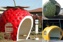 Trạm dừng xe buýt hình hoa quả lạ chưa từng có