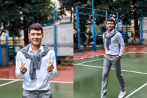 Ngắm cầu thủ Đức Chinh diện sơ mi “đóng thùng” chuẩn soái ca