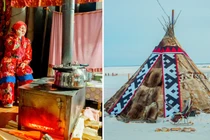 Cuộc sống trong những chiếc lều của người chăn tuần lộc ở Nga