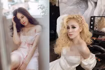 “Đỏ mặt” với phong cách thời trang khoe ngực của “bà Tưng” Huyền Anh