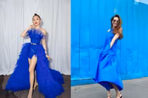 Tóc Tiên và các sao Việt lăng xê trang phục màu xanh cổ điển trend 2020