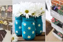 Những ý tưởng tự chế hoa trang trí nhà độc đáo