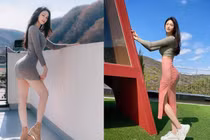 “Nhức mắt” gu thời trang gợi cảm của nữ hoàng phòng gym xứ Hàn