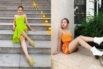 Sau khi tháo bỏ túi ngực, Thúy Vi vẫn ăn mặc sexy hết nấc