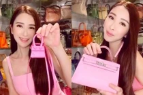 Ngắm bộ sưu tập túi xách toàn màu hồng của nữ đại gia Singapore