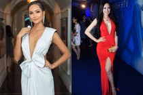 “Nhức mắt” những bộ váy xẻ ngực sâu tới rốn của sao Việt