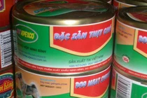 Hoang mang thịt chó đóng hộp được sản xuất tại Ninh Bình?