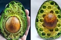 Ngắm tuyệt tác tỉa hoa quả xuất sắc của chàng trai người Ý