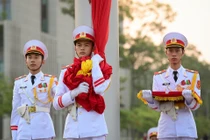 Lễ thượng cờ mừng Quốc khánh ở Lăng Chủ tịch Hồ Chí Minh