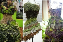 Làm giỏ hoa trang trí độc đáo từ giá ma nơ canh