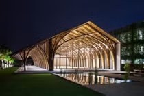 Nhà Hội nghị bằng tre của VN nổi bật trên báo ngoại