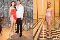 “Nhức mắt” soi Quỳnh Thư và các sao Việt diện váy xẻ cao tận eo 