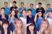 Video: Hậu Hoàng cùng dàn chiến sỹ Sao nhập ngũ quay Tiktok