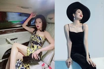 Lệ Quyên chuộng các trang phục ôm sát tôn vóc dáng đồng hồ cát