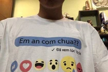 Câu tán gái kinh điển xuất hiện trên áo thun khiến dân mạng giật mình 